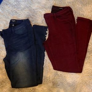 2 pair of Nine West stretch jeggings